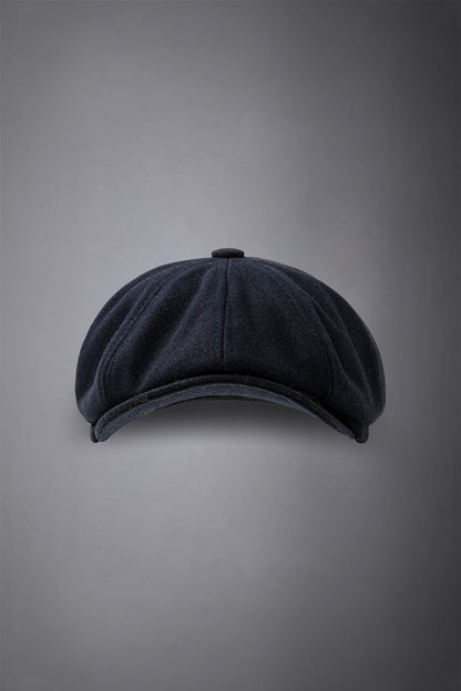 Men's boiled wool flat cap