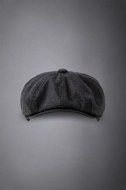 Men's boiled wool flat cap