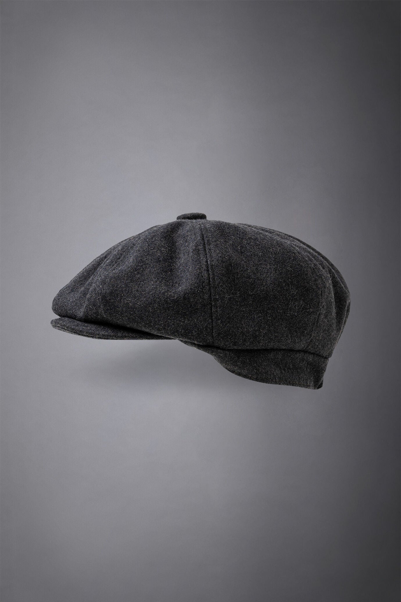 Men's boiled wool flat cap