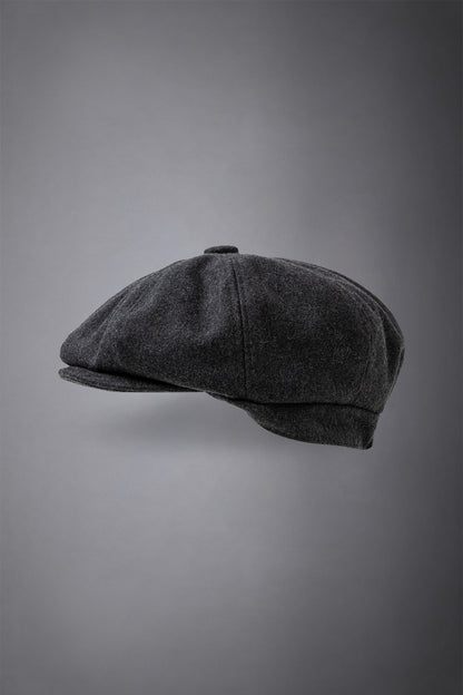 Men's boiled wool flat cap