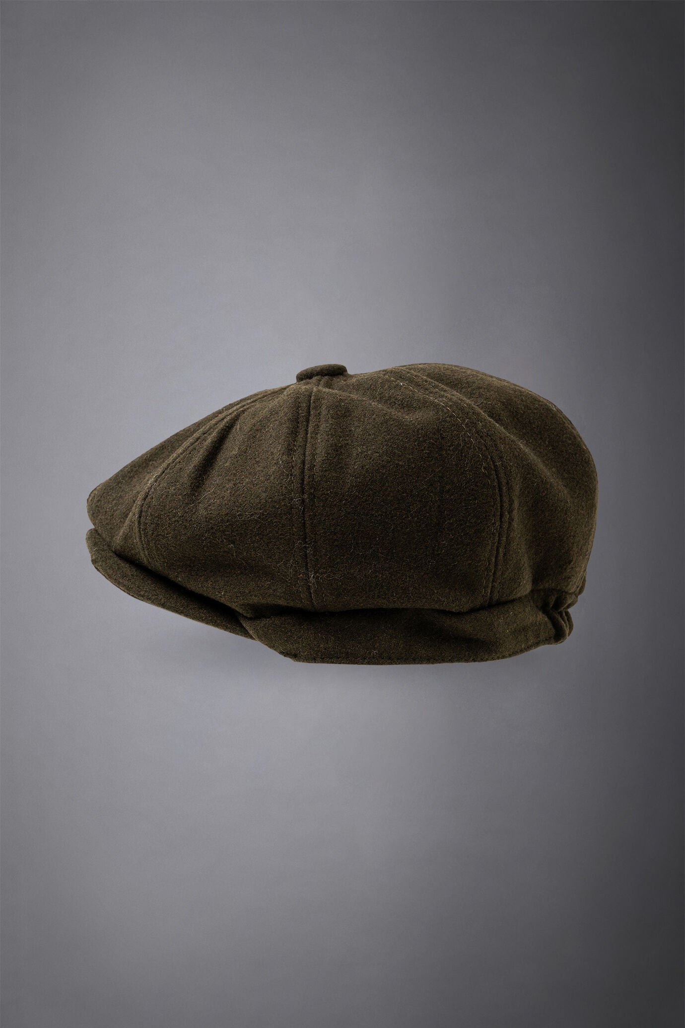Men's boiled wool flat cap