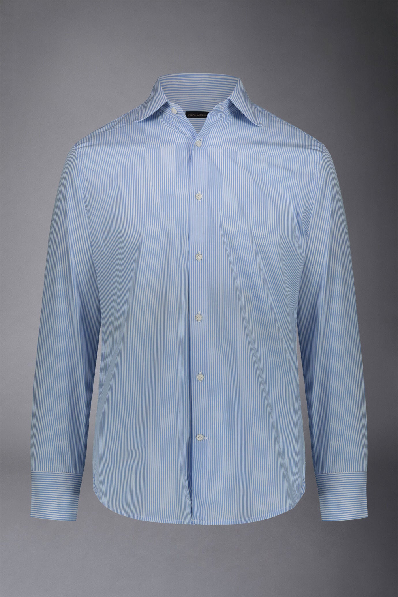 Men's striped classic french collar shirt regular fit