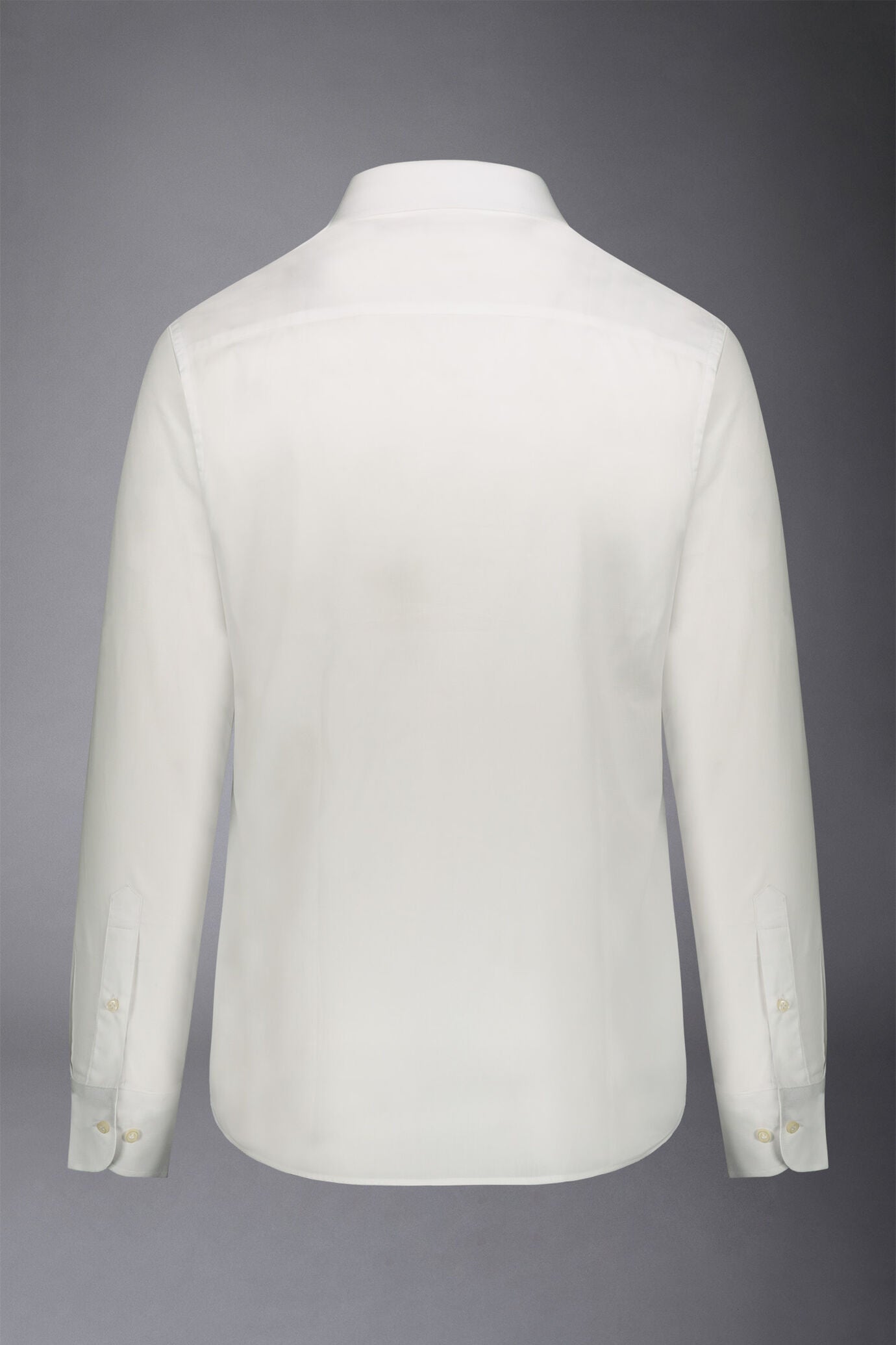 Men's slim fit french collar regular shirt dobby fabric