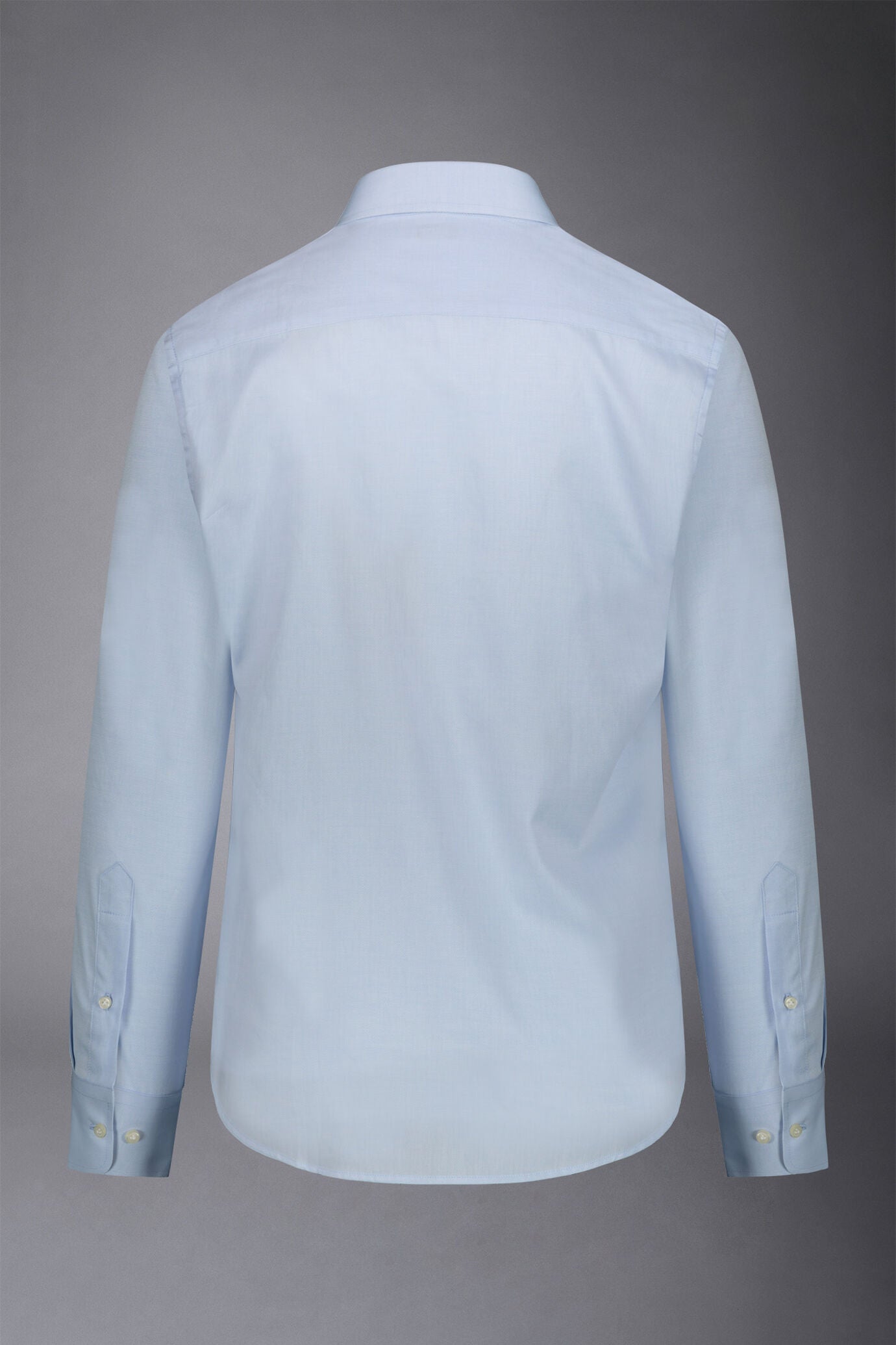 Men's slim fit french collar regular shirt dobby fabric