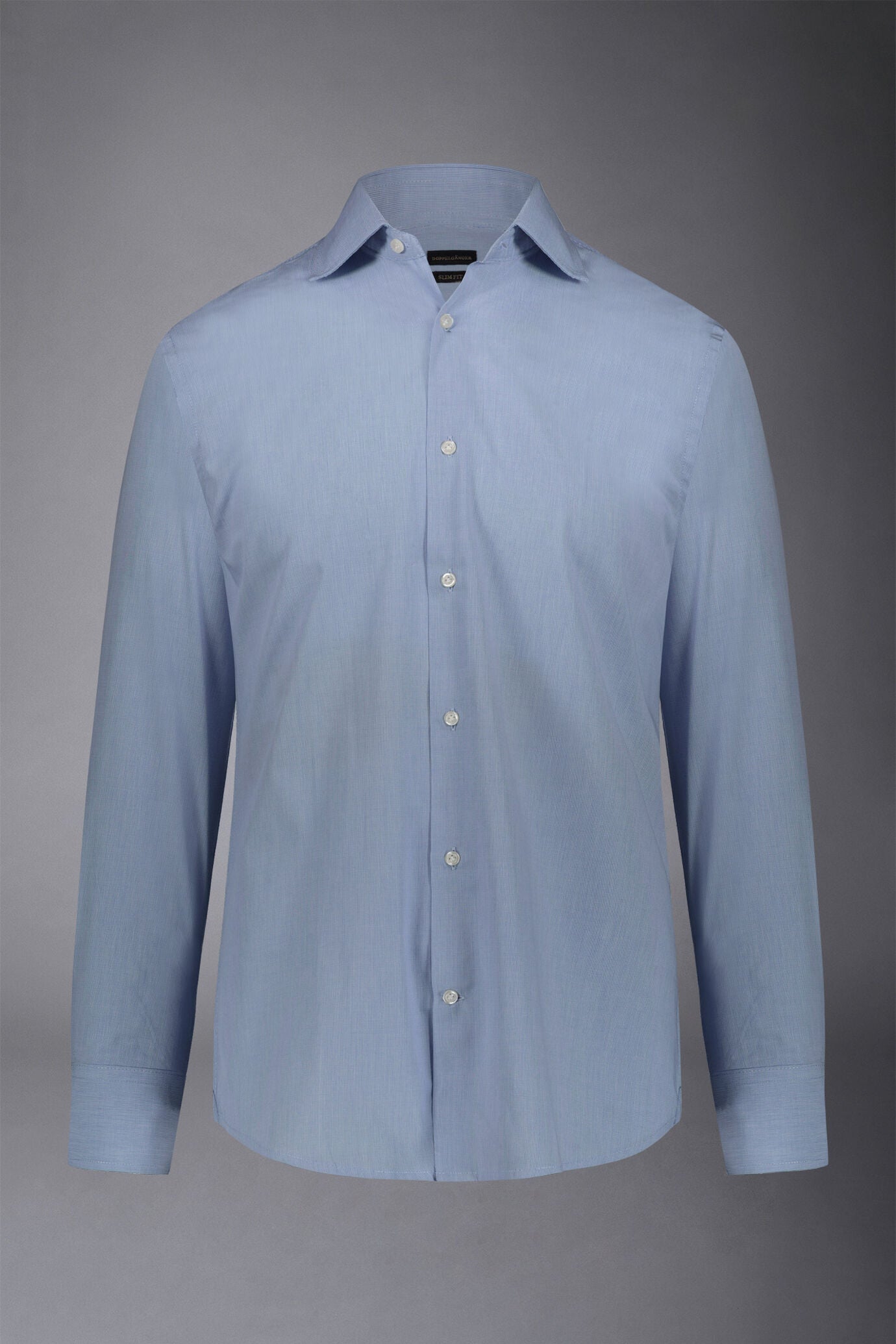 Men's checkered slim fit french collar regular shirt