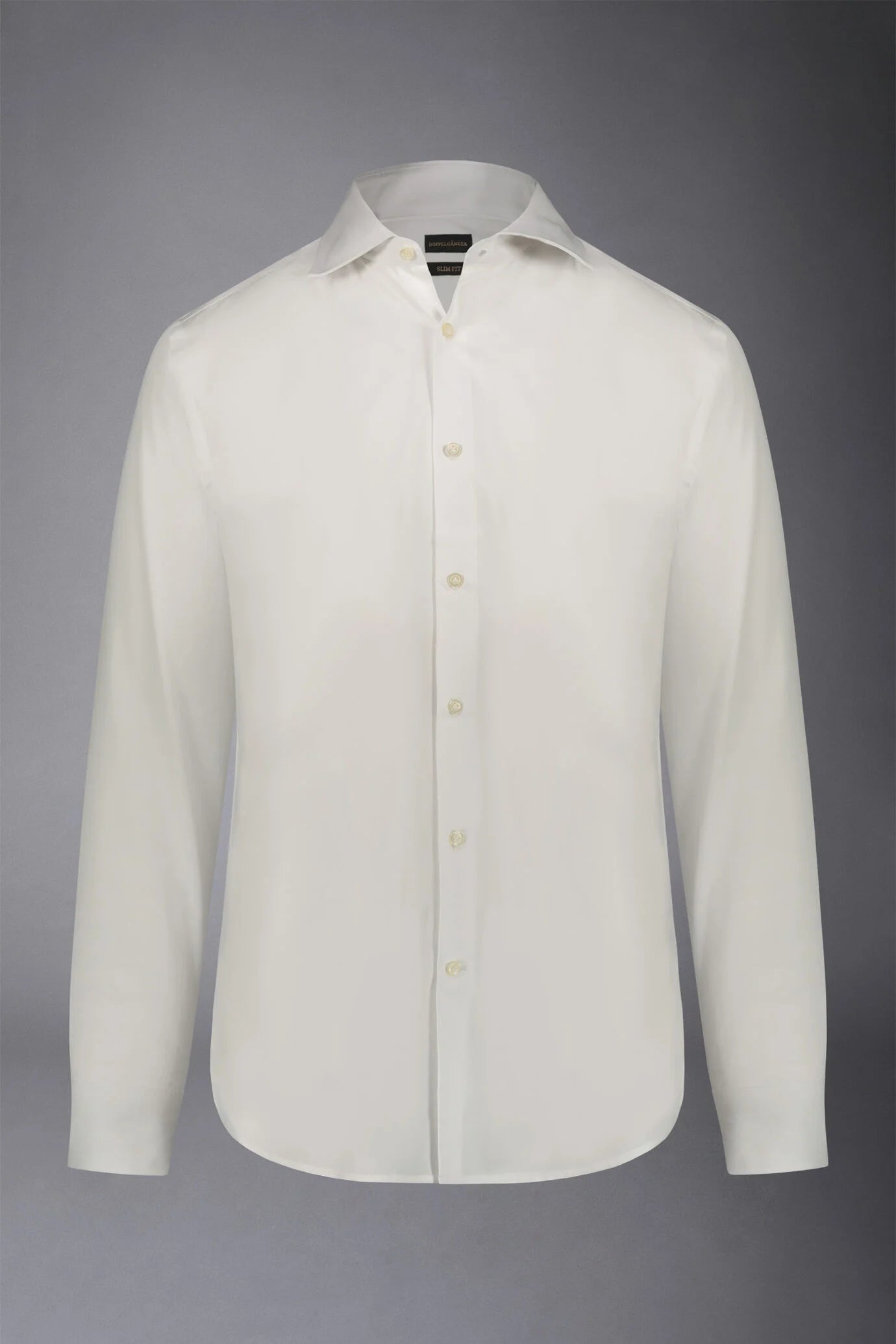 Men's slim fit french collar classic shirt barbed fabric