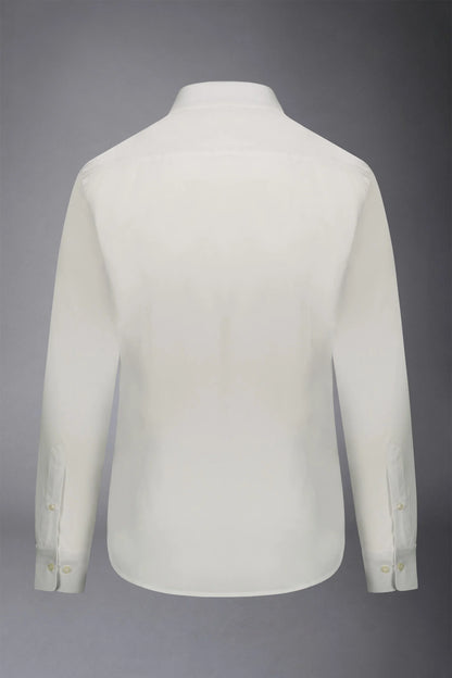 Men's slim fit french collar classic shirt barbed fabric