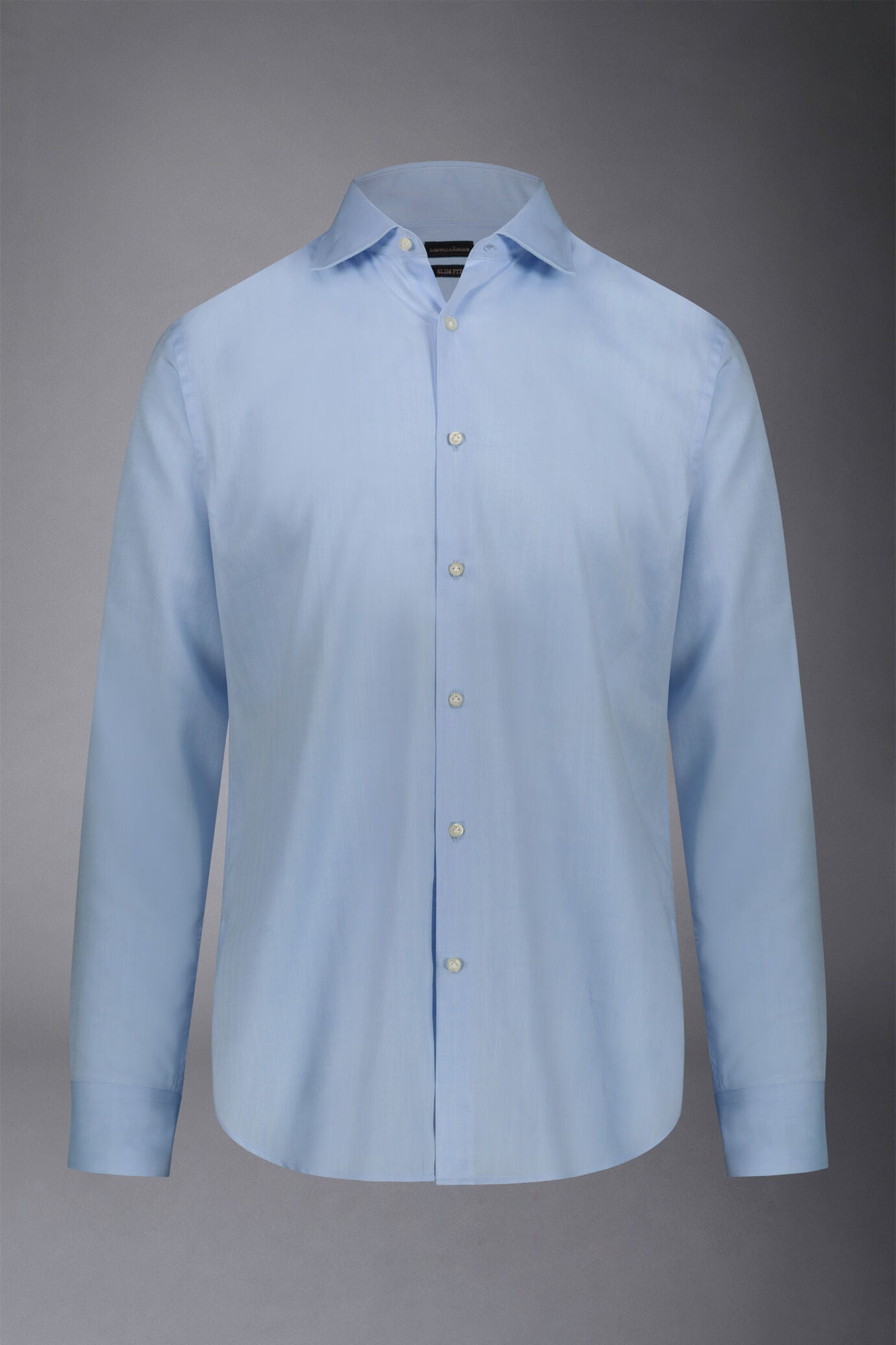 Men's slim fit french collar classic shirt barbed fabric