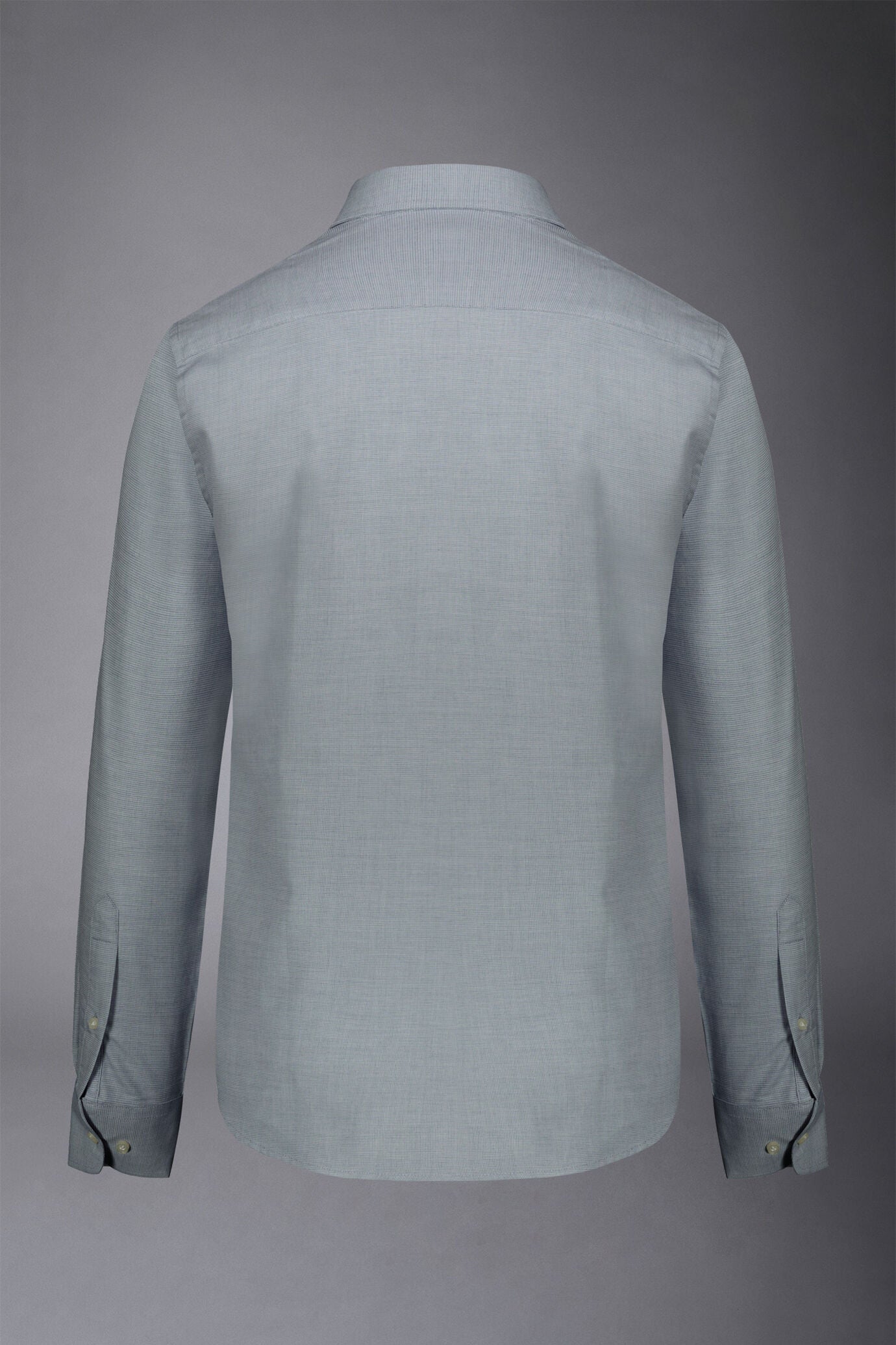 Men's regular fit french collar classic shirt dobby fabric