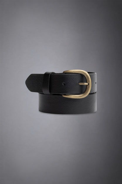 Men's belt covered in embossed leather made in italy