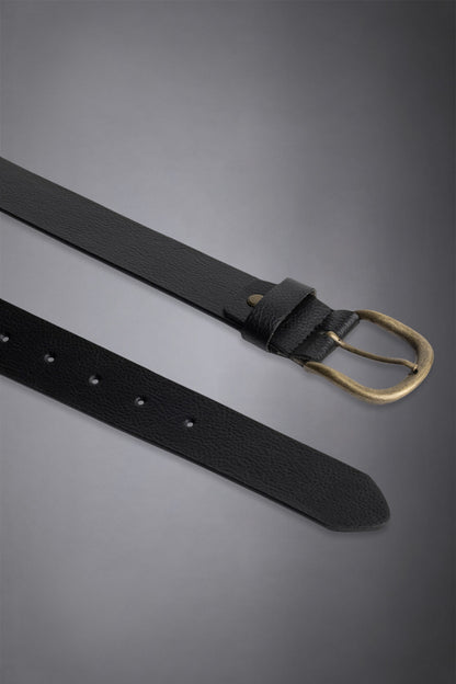 Men's belt covered in embossed leather made in italy
