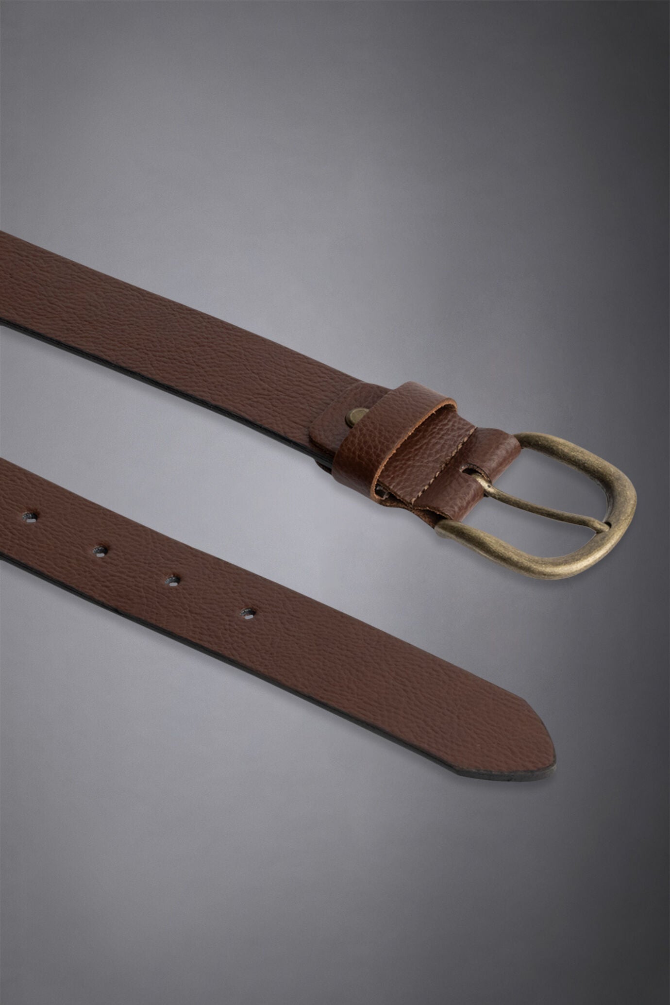 Men's belt covered in embossed leather made in italy