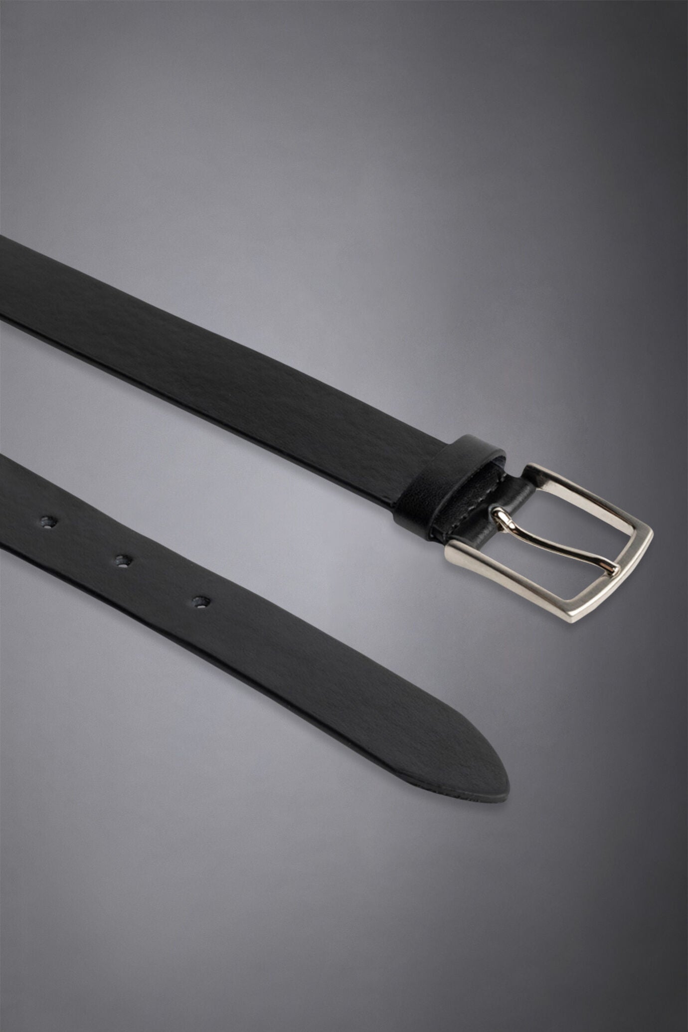 Men's belt covered in smooth leather made in italy