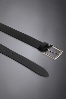 Men's belt covered in smooth leather made in italy