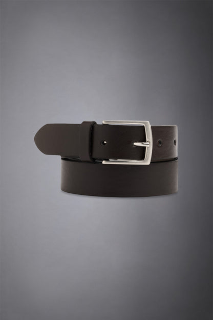 Men's belt covered in smooth leather made in italy