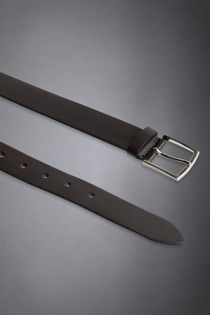 Men's belt covered in smooth leather made in italy