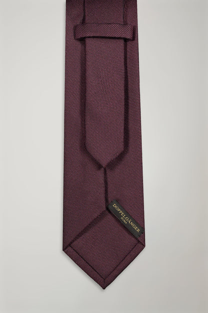 Men's solid color bamboo blend tie