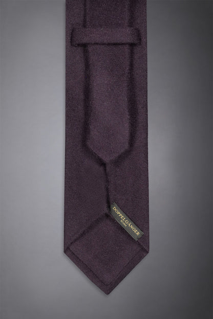 Men's solid color wool blend tie