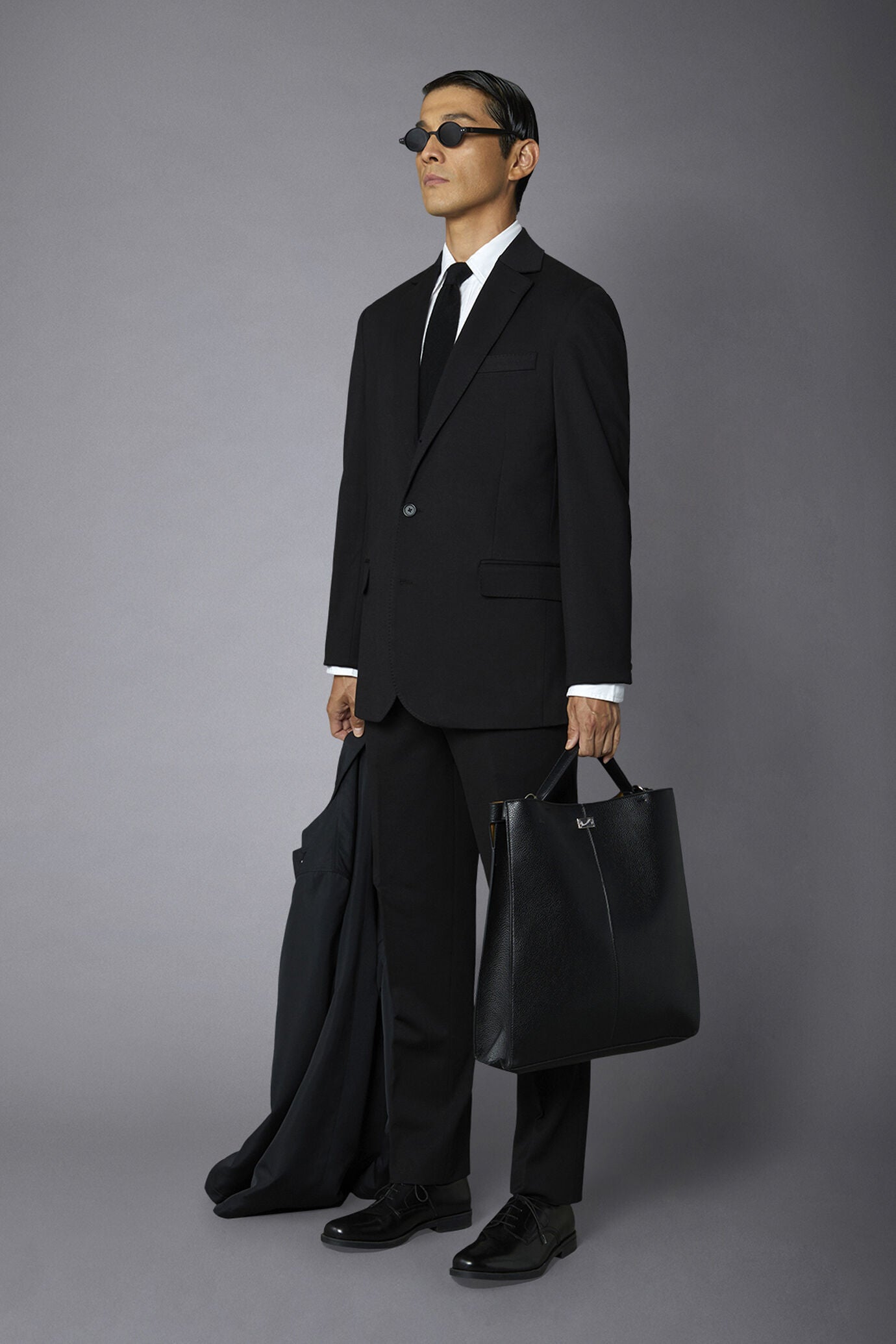Men's single-breasted jacket in jersey regular fit