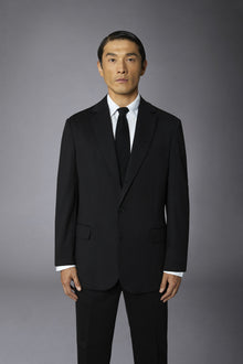 Men's single-breasted jacket in jersey regular fit
