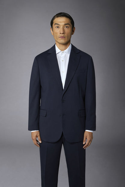 Men's single-breasted jacket in jersey regular fit