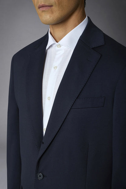 Men's single-breasted jacket in jersey regular fit
