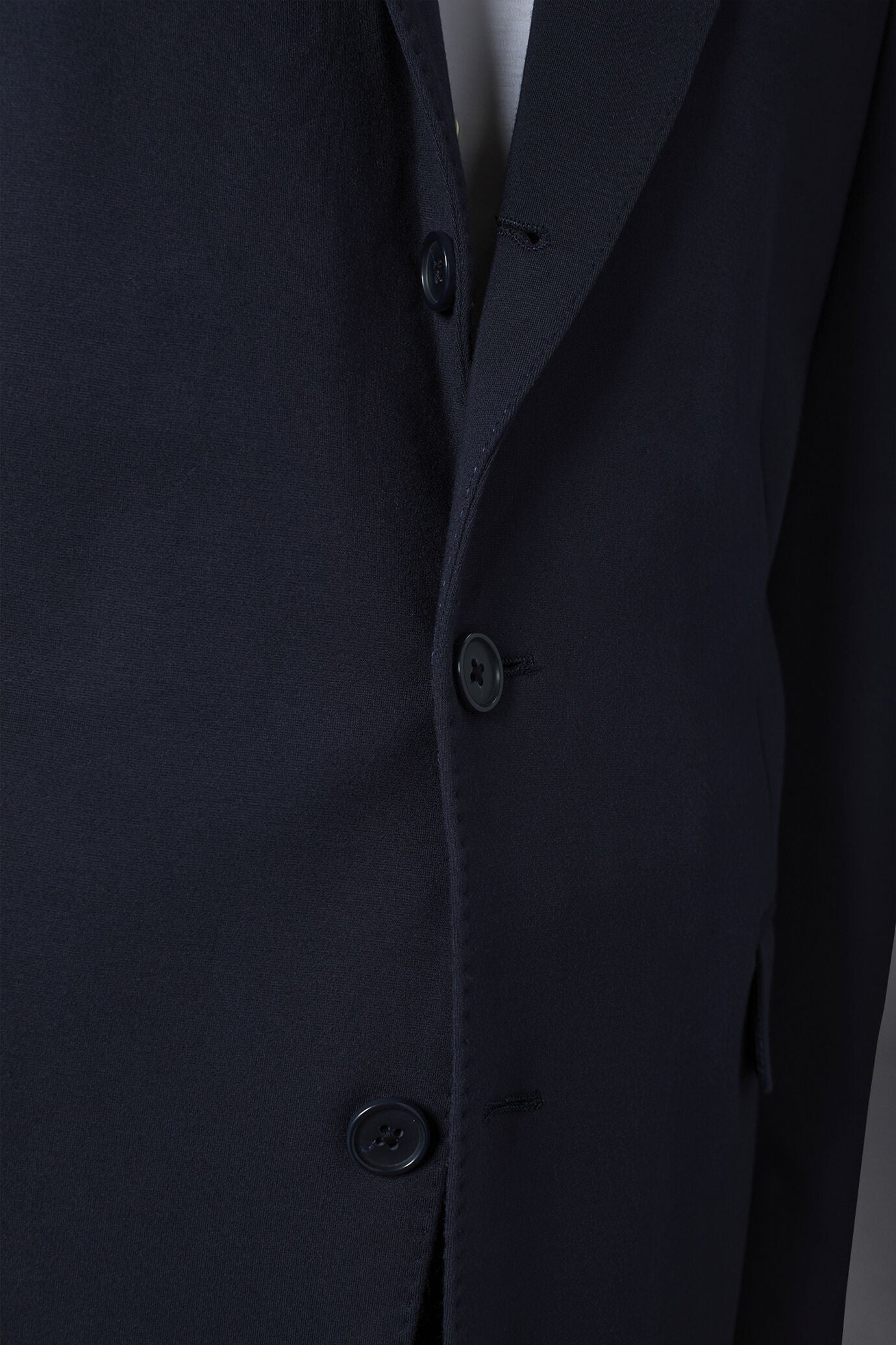 Men's single-breasted jacket in jersey regular fit