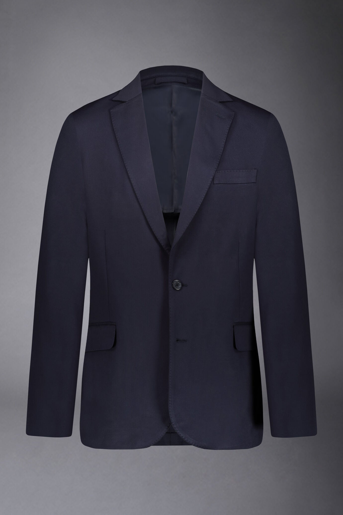 Men's single-breasted jacket in jersey regular fit
