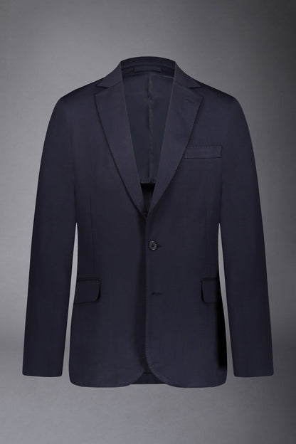 Men's single-breasted jacket in jersey regular fit