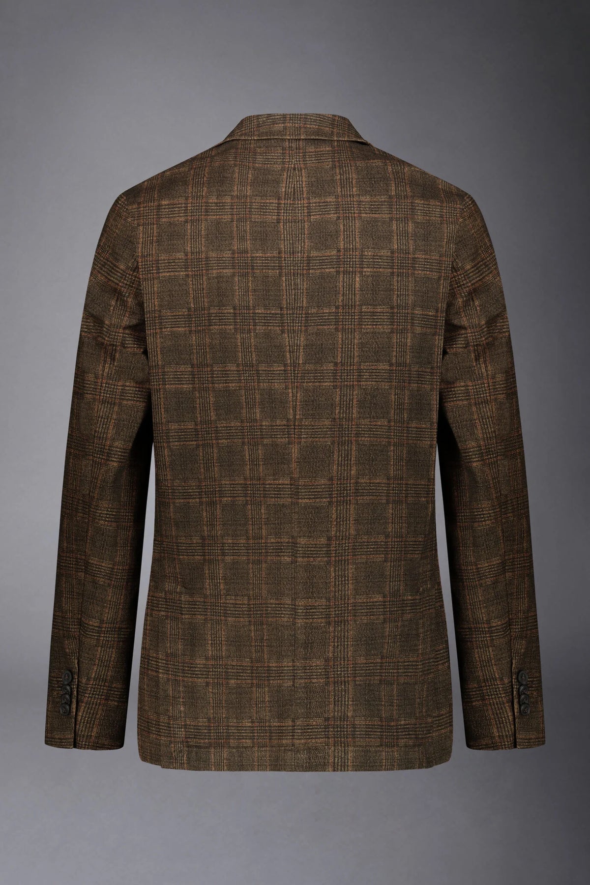Regular fit genderless single-breasted jacket Prince of Wales fabric