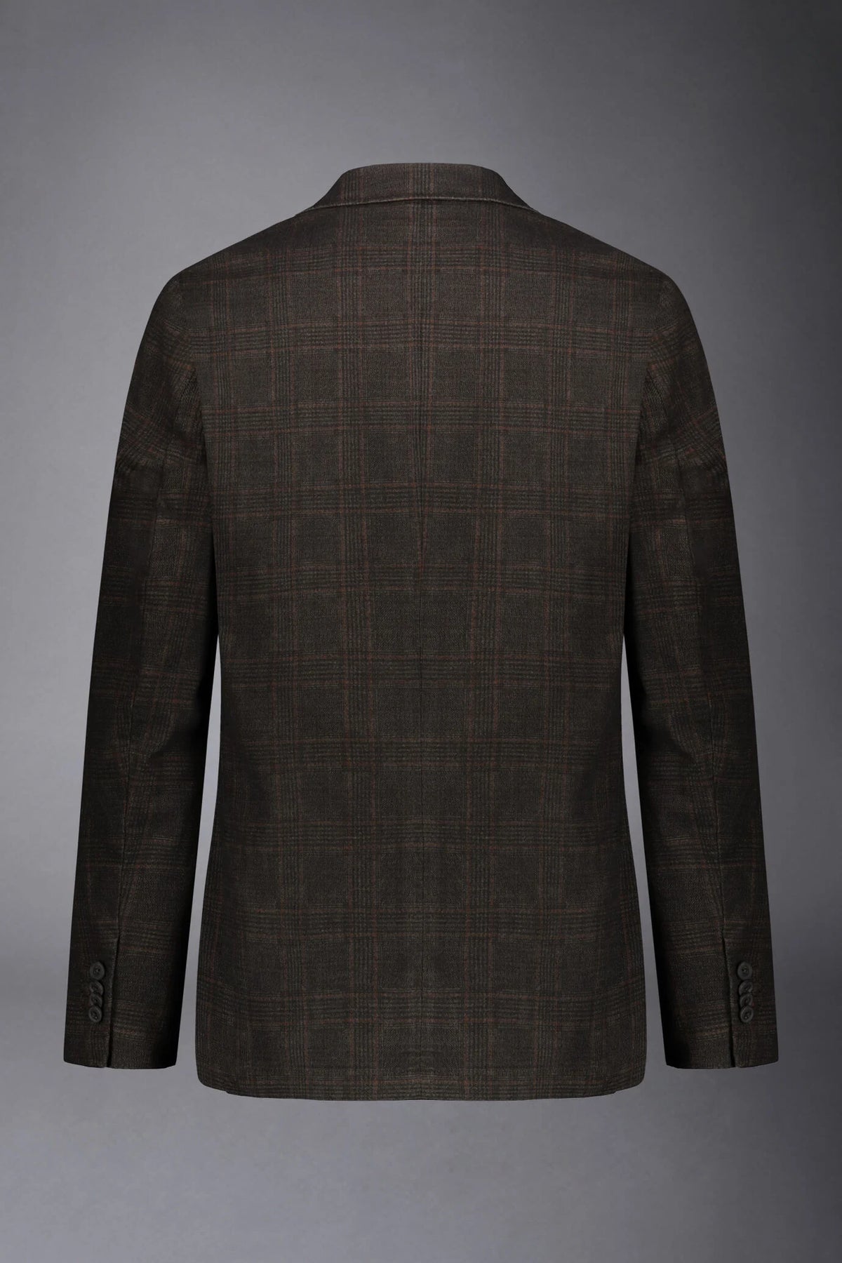 Regular fit genderless single-breasted jacket Prince of Wales fabric