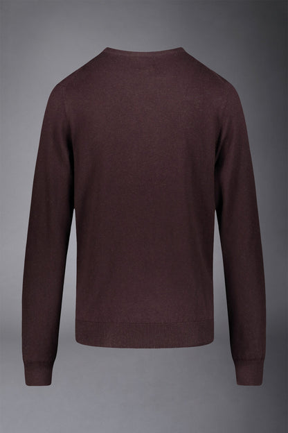 Men's roundneck wool and cotton sweater