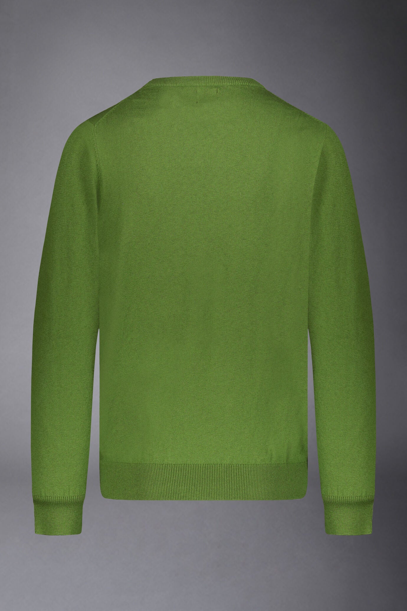 Men's roundneck wool and cotton sweater