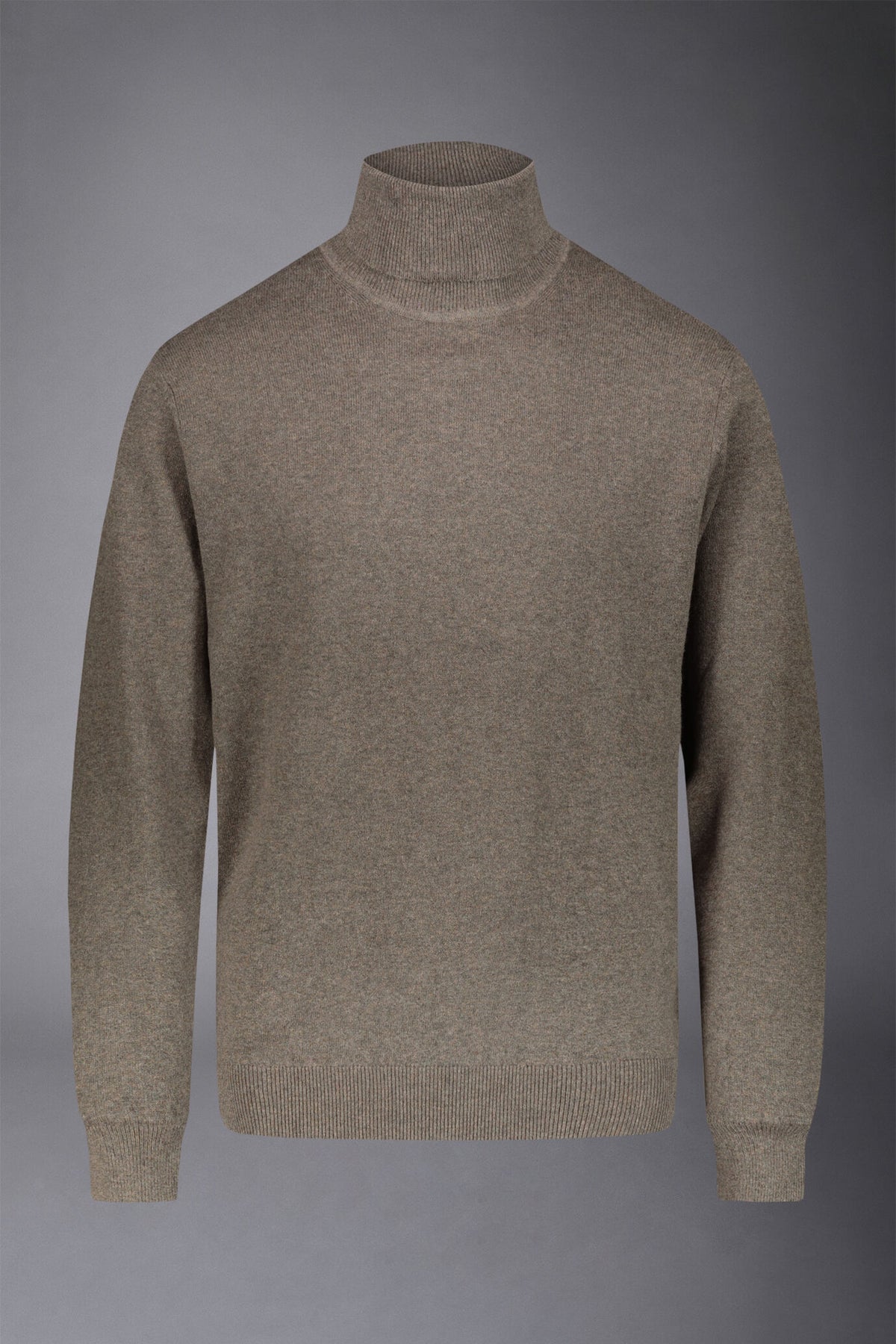 Men's wool and cotton turtleneck sweater