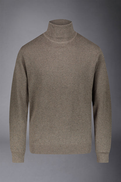 Men's wool and cotton turtleneck sweater
