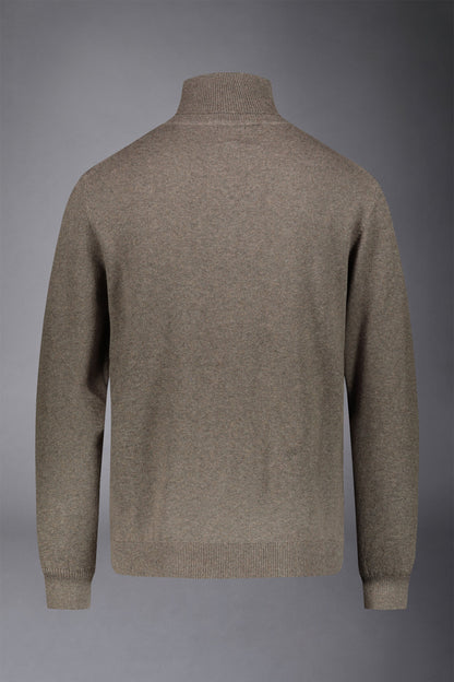 Men's wool and cotton turtleneck sweater