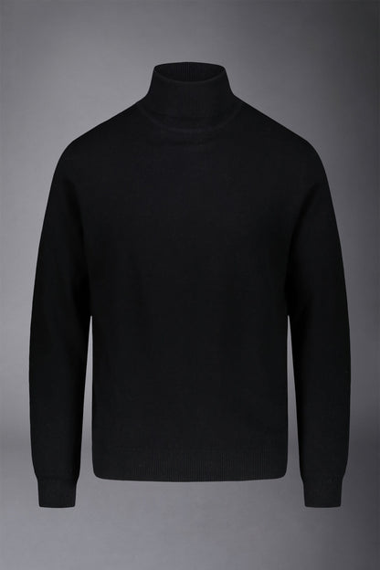 Men's wool and cotton turtleneck sweater