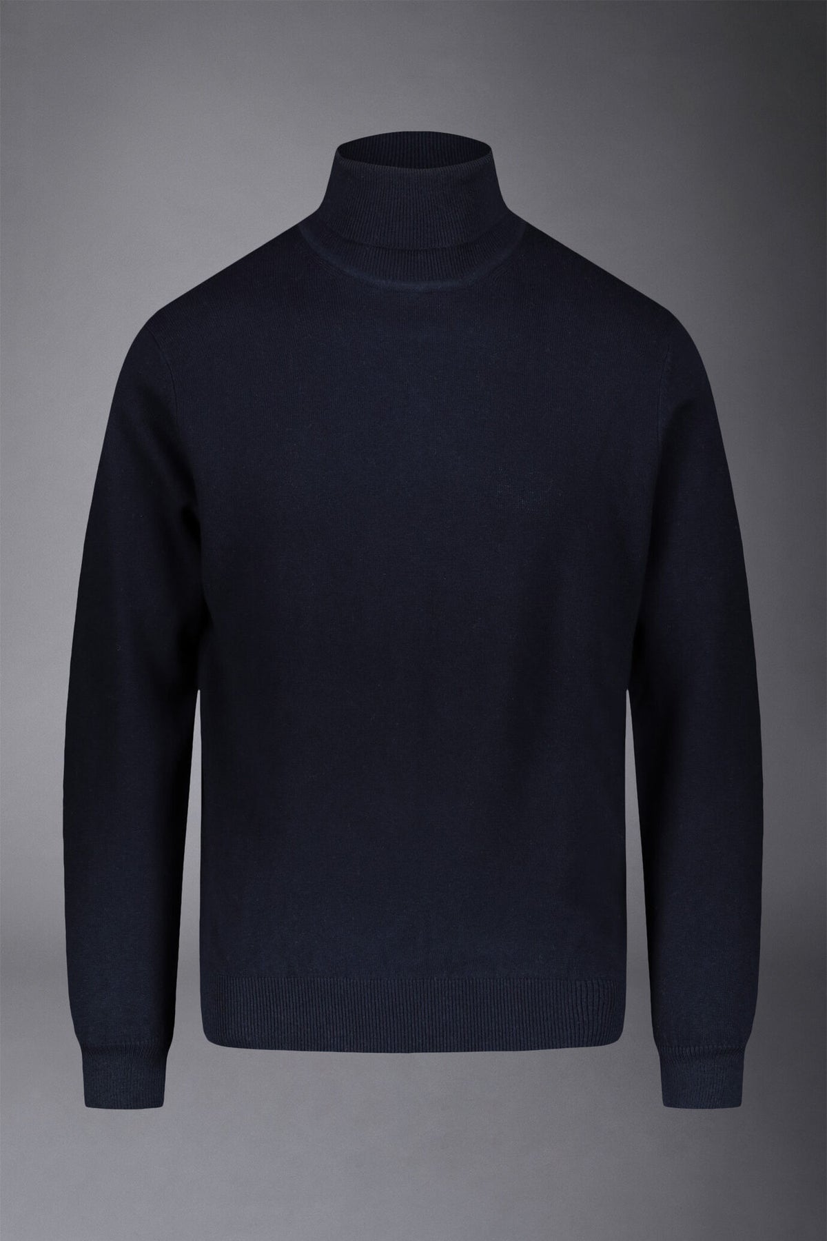 Men's wool and cotton turtleneck sweater