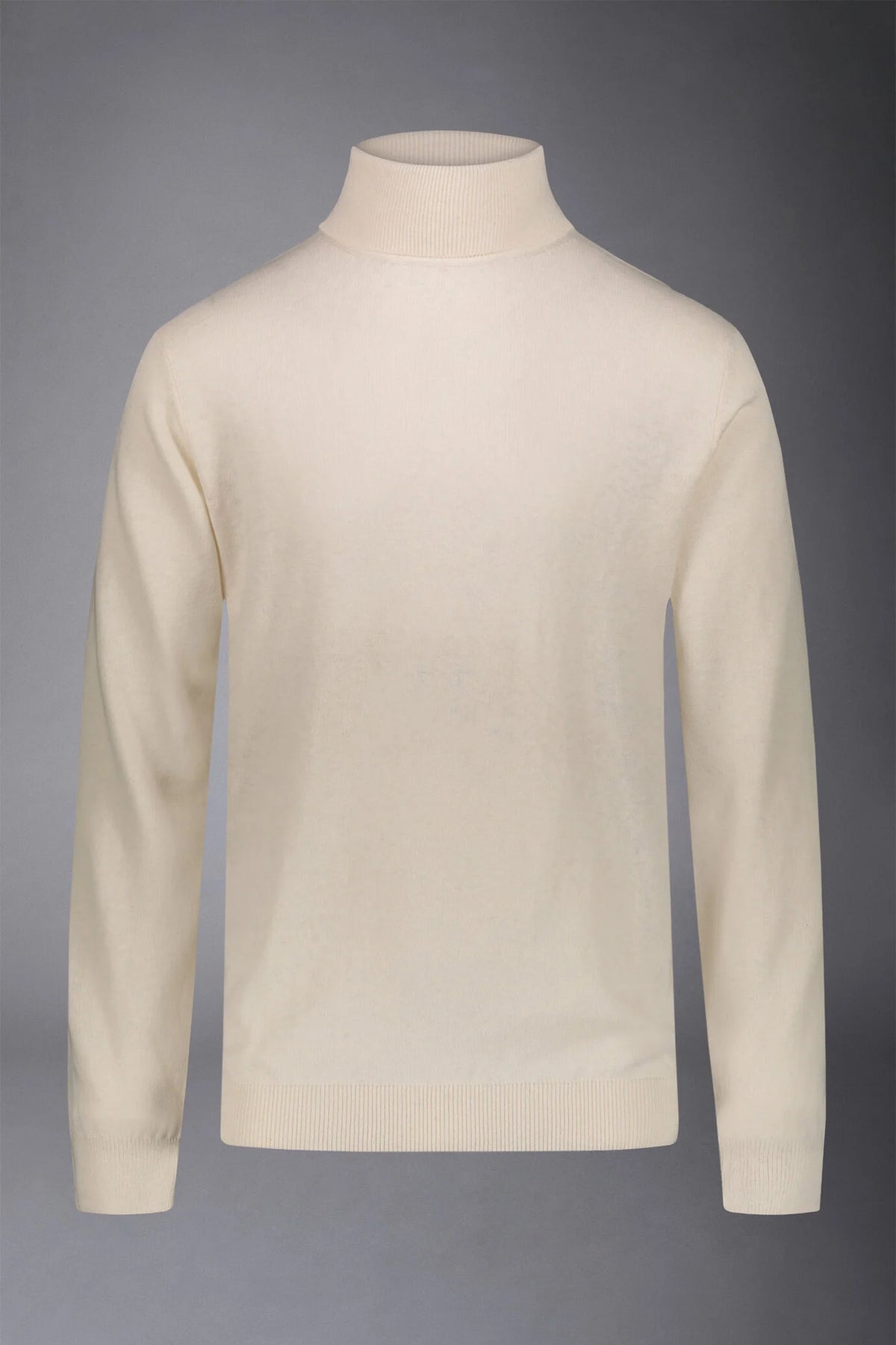Men's wool and cotton turtleneck sweater