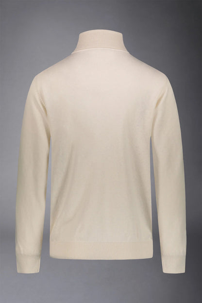 Men's wool and cotton turtleneck sweater