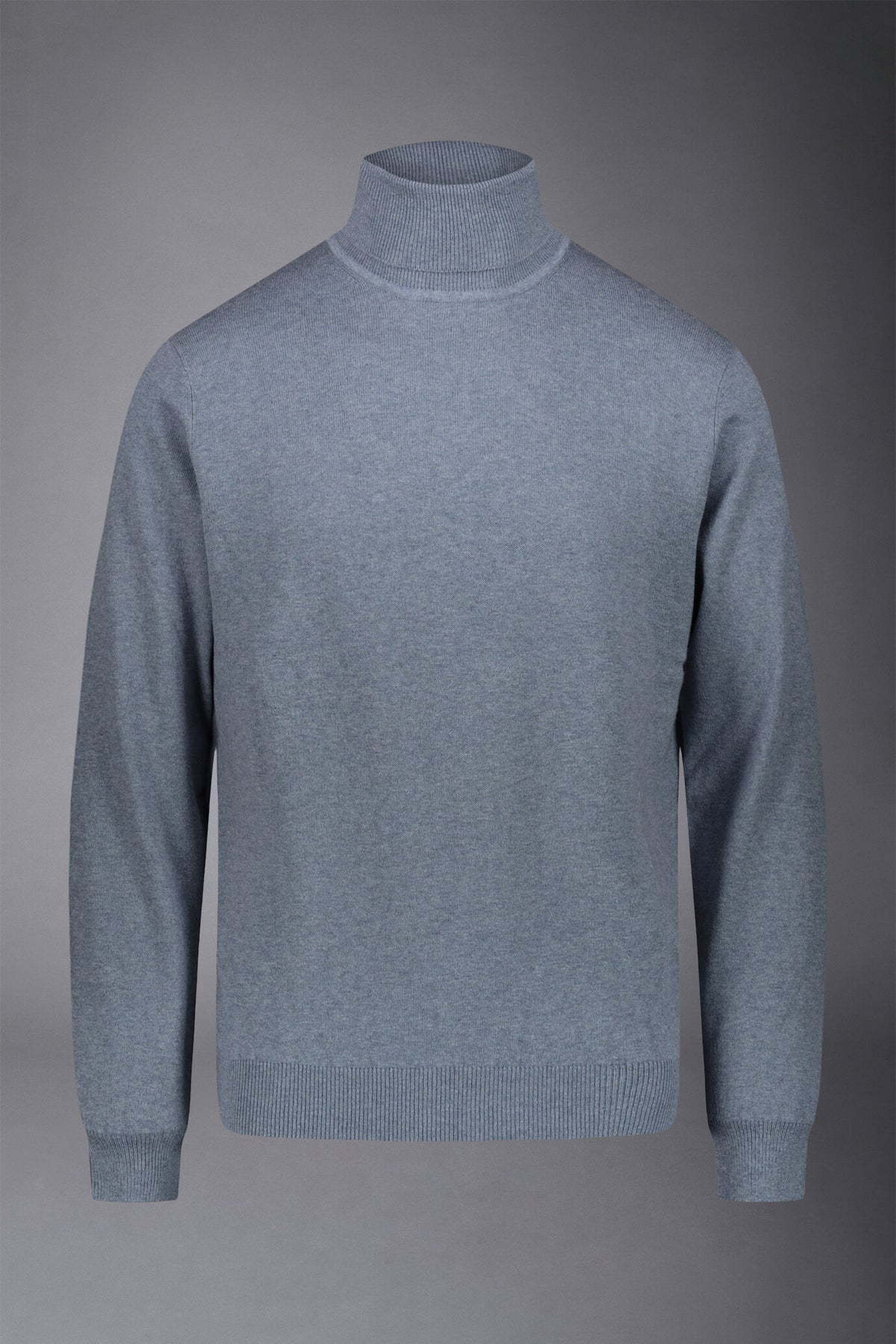 Men's wool and cotton turtleneck sweater