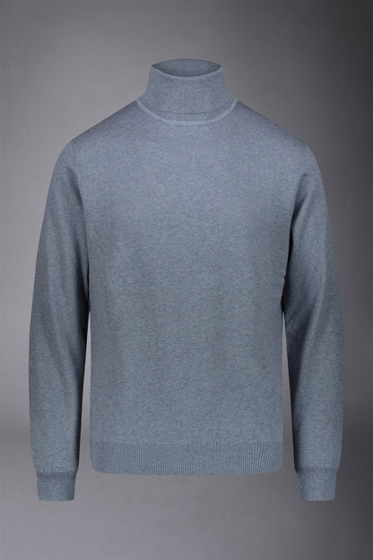 Men's wool and cotton turtleneck sweater