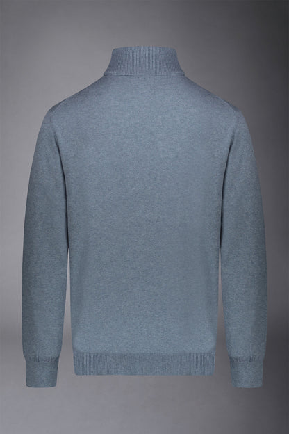 Men's wool and cotton turtleneck sweater