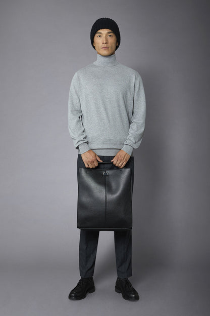 Men's wool and cotton turtleneck sweater