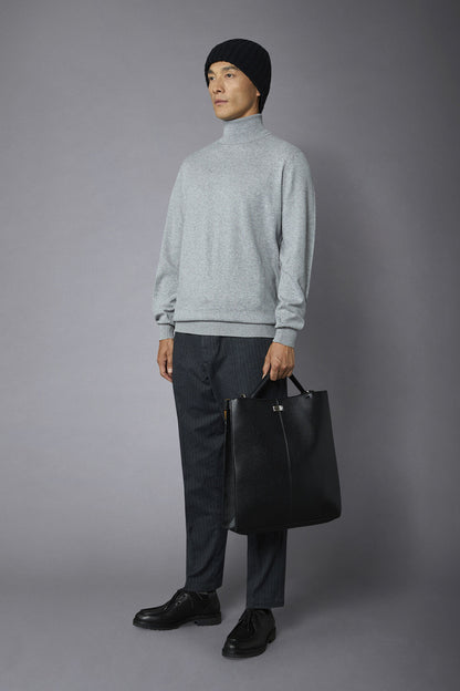 Men's wool and cotton turtleneck sweater