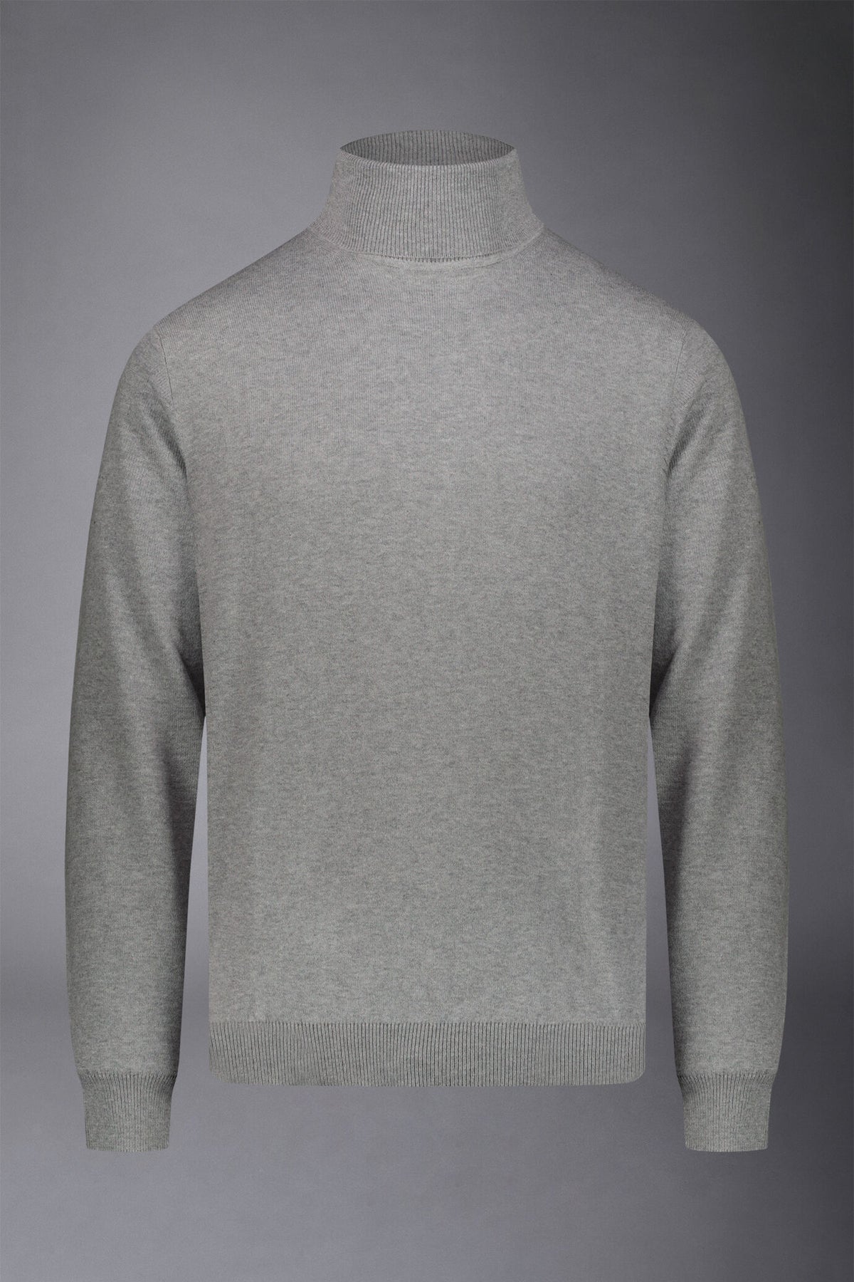 Men's wool and cotton turtleneck sweater