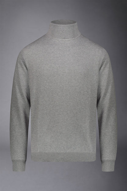 Men's wool and cotton turtleneck sweater