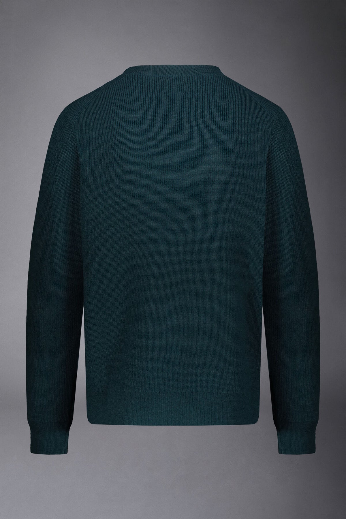 Men's roundneck sweater with English rib knitting regular fit