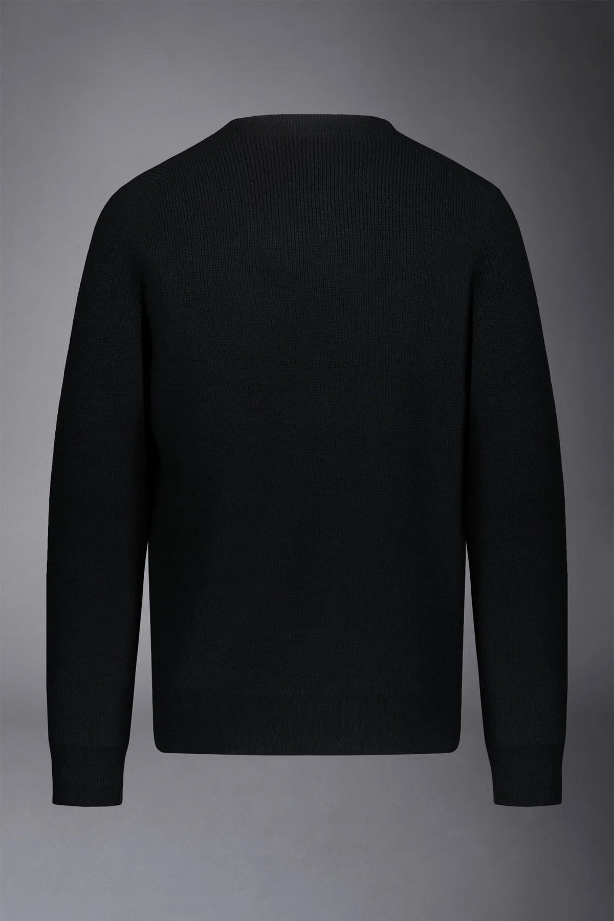 Men's roundneck sweater with English rib knitting regular fit