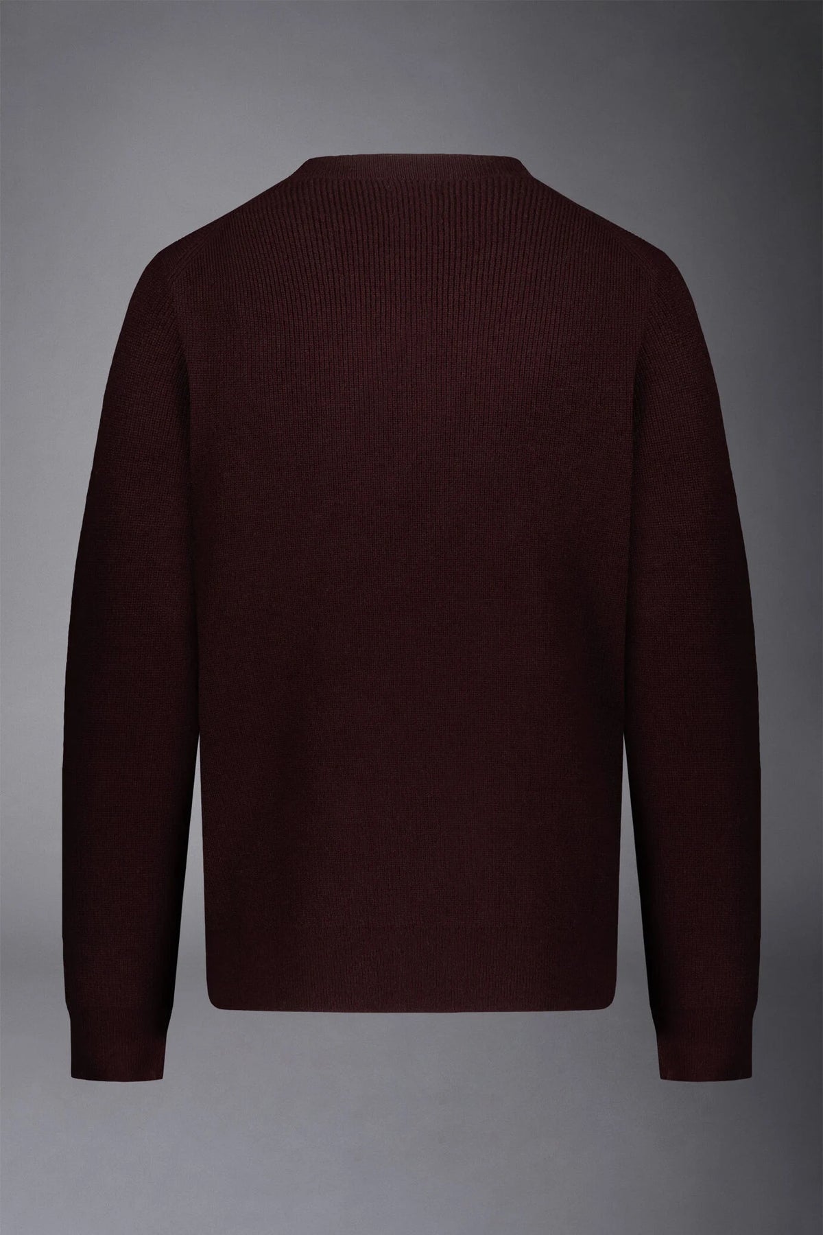 Men's roundneck sweater with English rib knitting regular fit